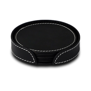 Nouvel arrivage Dessous de verre design Meilleur modèle Dessous de verre en cuir gaufré Tendance à la mode Accessoires de cuisine et de table - Product Image 5