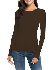 Camisas de Manga Larga a la Moda para Mujer, Servicio OEM, Hechas a Medida, Poliéster/Algodón, Impresión Personalizada, Ecológicas y Ligeras - Product Image 5