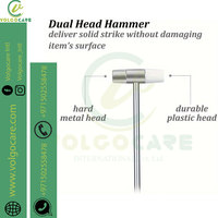 Marteau manuel multifonctionnel en acier inoxydable, petit, fait main, professionnel, de haute qualité, double usage dur et souple, pour réflexes neurologiques
