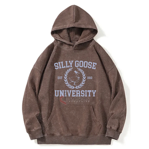 Sweat à capuche streetwear surdimensionné design personnalisé Vintage délavé à l'acide Fabricant de sweats à capuche unisexe poids lourd de haute qualité - Product Image 1