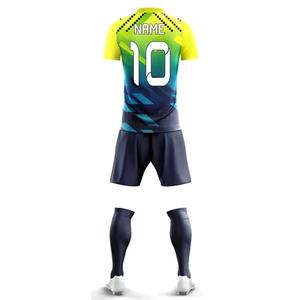 Uniformes de Fútbol de Alta Calidad, Conjuntos Transpirables para Entrenamiento de Fútbol, Conjunto de Camiseta de Fútbol Sublimada Unisex 100% Poliéster - Product Image 3