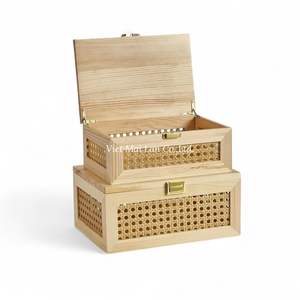 Caja de Almacenamiento de Ratán Sostenible Hecha a Mano con Fibra Natural en Vietnam para la Organización del Hogar y Decoración de Interiores - Product Image 1