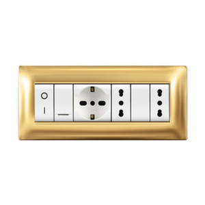 Placca Life Q Modello Living Oro 7 Posti - Product Image 1