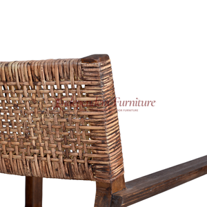Minimalist Modern Teak Wood <b>Dining</b> <b>Chair</b> with Rattan Wicker General Use Home Furniture Home Office Hotel Villa Apartment Kitchen - Product Image 5