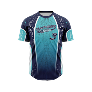 El mejor diseño moderno, tela de rendimiento, camiseta de béisbol de cuello redondo sublimada personalizada, camisetas transpirables y duraderas - Product Image 1