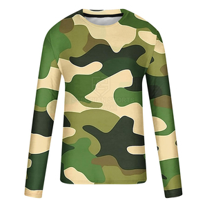 เสื้อยืดลายพรางเนื้อนุ่มระบายอากาศได้ดีสำหรับผู้ชายสวมใส่สบายเหมาะสำหรับใช้ในชีวิตประจำวัน - Product Image 1