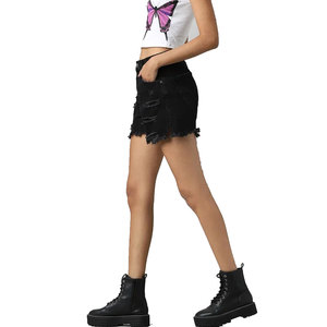 Pantalones cortos de mezclilla de alta calidad para mujer a precio barato Pantalones cortos de mezclilla para mujer Fabricación de diseño Oem Pantalones cortos de mezclilla para mujer 2026 - Product Image 4