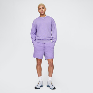 Short pour homme personnalisé de haute qualité en coton éponge française délavé à l'acide délavé Short 100% coton solide motif High Street - Product Image 2