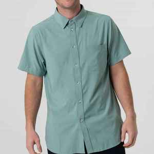 Camisa de Botones Personalizada al por Mayor, Protección Solar UPF 50, Impermeable, Transpirable, de Manga Larga, Secado Rápido, Resistente al Viento, Ligera, 100% para Hombre - Product Image 3