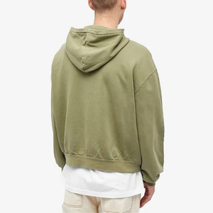 เสื้อฮู้ดผ้าคอตตอนผ้าโพลีเอสเตอร์มีไหล่สำหรับผู้ชายไซส์ใหญ่ - Product Image 4