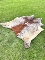 Tapis en cuir de vachette et tapis de prière à imprimé animal, style bohème, antidérapants et résistants aux taches, taille personnalisable pour la maison et les hôtels