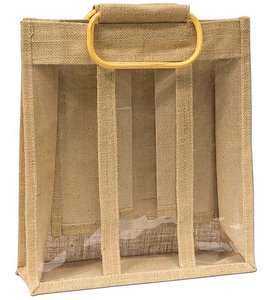 Sac fourre-tout en chanvre et jute écologique imprimé personnalisé Sac à main en toile de jute réutilisable avec poignée en coton Logo simple et uni pour cadeaux - Product Image 2