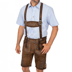 Allemand oktoberfest lederhosen shorts hommes en cuir de chèvre brodé bavarois tenue fournisseur oem achats en gros - Product Image 2