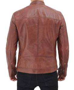 Chaqueta de cuero para hombre, artículo de moda invernal elegante, ideal para un estilo urbano y moderno. - Product Image 3