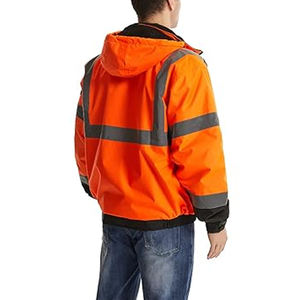 Veste Softshell d'hiver pour hommes, confortable, haute rue, prix d'usine, nouvelle condition, taille adulte, vêtements de travail en toile réfléchissante à capuche - Product Image 2