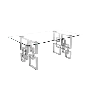 Mesa de centro redonda elegante moderna con tapa de madera y pata de hierro de metal duradero Venta caliente para muebles para el hogar o el hotel - Product Image 5