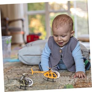 LASIVE TOYS Enfants Jouet Moulé Sous Pression <span class=keywords><strong>Dessin</strong></span> <span class=keywords><strong>Animé</strong></span> Mini Hélicoptère et Avion Modèle de Véhicule Alliage OEM Accepté Modèle de Voiture de Simulation - Product Image 5