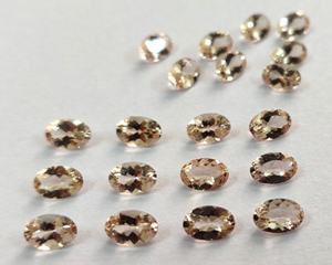 Morganita de Color Durazno Natural, Corte Ovalado de 4x6 mm, Facetada, Calidad Superior - Morganita Suelta, Corte Ovalado, Calidad Superior - Product Image 3