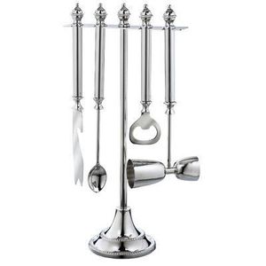 Ensemble d'outils de bar professionnels écologiques et modernes en métal, accessoires de cocktail durables en acier inoxydable pour les passionnés de mixologie à domicile - Product Image 4