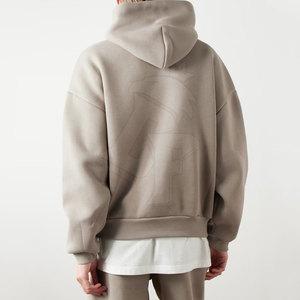 Sudadera con capucha en relieve para hombre de calidad superior, tela suave, cómoda, ajuste holgado, Capucha ajustable y mangas largas para ropa de calle - Product Image 4