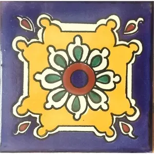 20 azulejos hechos a mano 6x6 pulgadas mosaico de cerámica mexicana suelo artístico # - Product Image 1