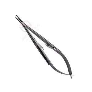 Pinzas Portaagujas Manuales de Acero Inoxidable de Alta Calidad para Microcirugía, Reutilizables, Rectas, Instrumentos Quirúrgicos para Suturas - Product Image 4