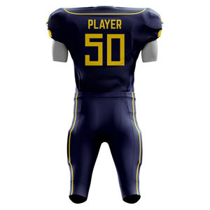 มาใหม่ล่าสุด2024ทีมสวมขายด้านคุณภาพสูงราคาไม่แพงแขนยาวอเมริกันฟุตบอลชุดสําหรับผู้ใหญ่ - Product Image 3