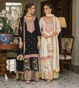 ชุดเรยอนพิมพ์ลายเดรส Kurti พร้อมชุดดูปัตต้าสําหรับงานแต่งงานและงานปาร์ตี้ทุกโอกาสสําหรับสตรีและเด็กผู้หญิง - Product Image 6