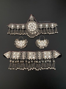 Collier en perles de cuivre écologiques, tendance, bohème, géométrique, traditionnel, tribal, vintage afghan pour femmes, pour les fêtes - Product Image 2