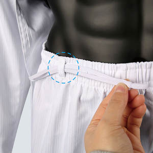 OEM logotipo personalizado duradero cómodo Taekwondo Dobok impermeable característica Judo artes marciales traje cinturón para Karate entrenamiento lucha - Product Image 5