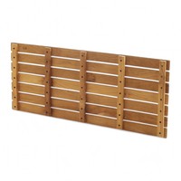Alfombra de Baño de Madera de Teca Sólida, Ecológica, Diseño Contemporáneo, Antimoho, Antideslizante, Resistente a Hongos, Teca de Indonesia, 80x37x3.7cm