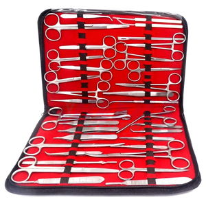 REEAX ENTERPRISES Juego de instrumentos quirúrgicos básicos Tijeras de acero inoxidable Fórceps Porta agujas Mango de bisturí - Product Image 5