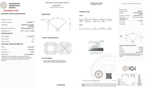 ASSCHER 8.14ct G VS2 IGI 605388771 Diamante cultivado en laboratorio EC449721 mejores anillos de diamantes hechos en laboratorio creados en laboratorio - Product Image 5
