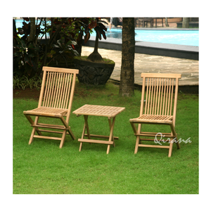 Table pliante de pique-nique carrée en bois de teck durable, meubles d'extérieur de qualité supérieure, parfaite pour le camping - Product Image 6