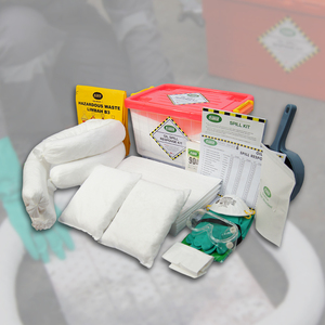 Kit anti-déversement d'hydrocarbures 45 litres avec boîte transparente – Kit de réponse d'urgence absorbant les déversements d'hydrocarbures haute performance - Product Image 3