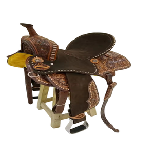 Selle Western économique en cuir véritable Original Shyam (WS 65)-Couleur de conception personnalisable confortable de haute qualité pour cheval - Product Image 3