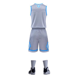 Vêtements de basket-ball réversibles à sublimation personnalisée OEM Vêtements de basket-ball pour hommes Vêtements de sport d'uniforme d'équipe d'entraînement à séchage rapide - Product Image 5