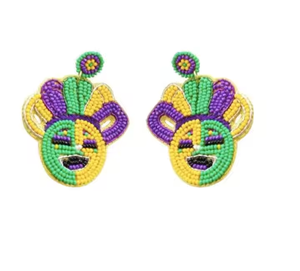 Excellent Quality Handmade New <b>Fashion</b> Purple <b>Earrings</b> Partyware Evening Three Color Combination <b>Earrings</b> at Wholesale Price - Product Image 1