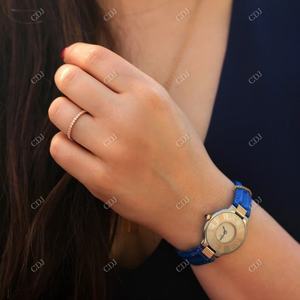 แหวนไมโครแบบปลายแหลมแบบโบราณ14K แหวนเพชรโมอิสสีโรสโกลด์สำหรับงานแต่งงานของขวัญแหวนซ้อนสำหรับเธอเครื่องประดับแฟชั่นผู้หญิง - Product Image 4