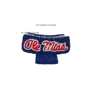 Garra de pelo bordada con cuentas de semillas a la moda para mujer, pinzas para el pelo con cuentas hechas a mano con diseño de bordado personalizado - Product Image 3