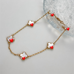 Pulsera Original de Plata de Ley S925 Chapada en Oro de 18K con Trébol de Cuatro Hojas y Seis Flores, Se Puede Solicitar el Catálogo de <span class=keywords><strong>Van</strong></span> <span class=keywords><strong>Cleef</strong></span> al Vendedor - Product Image 3