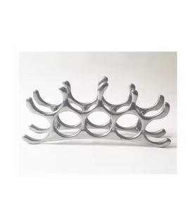 Nouveau design moderne casier à vin en métal décoration de bar porte-bouteille de vin de table option de stockage de vin décoratif très exigeant - Product Image 6