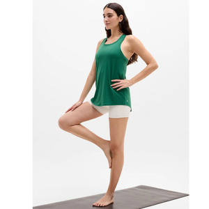 Workout Athletic Fashionable Breathable Sleeveless Women's Training Quick Dry Four-Way Stretch Deep V Neck Tank <b>Tops</b> <b>Tops</b> - Product Image 3