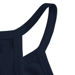 Womens Ribbed Racerback Tank <b>Top</b> Sleeveless Slim Fit Stretch Knit Camisole Casual Summer Soft Breathable Daily Wear <b>Navy</b> Blue XL - Product Image 4