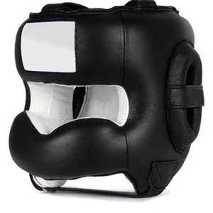 High Quality Leather <b>Head</b> Guard with Comfortable Fit Breathable Design Protective Padding for Boxing and Martial Arts <b>Training</b> - Product Image 3