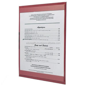 กระดานเมนูปกหนังแท้คุณภาพสูงสำหรับร้านอาหารโรงแรมพร้อมโลโก้ตามสั่งอุปกรณ์โรงแรม - Product Image 2