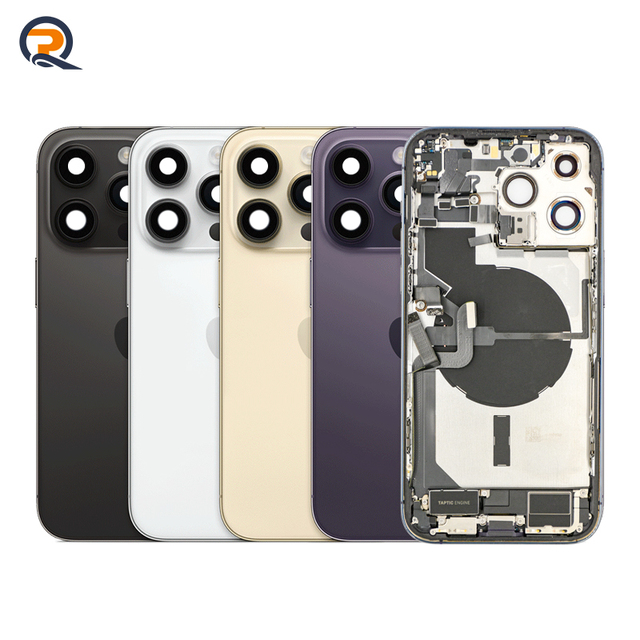 Original Full Assembly Replacement Back Housing for iPhone 15Plus SE2 XS XR 13 Mini 14 Pro Max Bar Design Glass Parts
