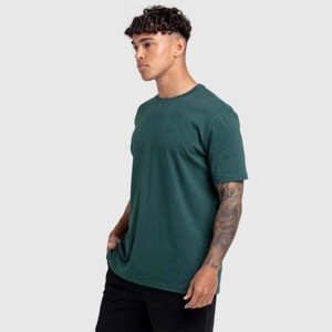 Camisetas de entrenamiento de ajuste regular para hombre de manga plana de algodón transpirable de alta calidad OEM camiseta con etiqueta personalizada - Product Image 2