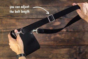 Riñonera grande de cuero personalizada, bandolera, mochila con tirantes, cinturón impermeable, riñonera, bolso de cintura, bolso de cintura, bolso, bolso, mochila, bolso, bolso, bandolera - Product Image 5