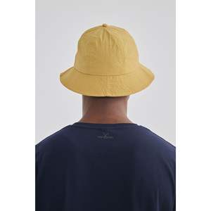 หมวกทรงจีบสำหรับทุกเพศใส่ได้ทั้งชายและหญิงผ้าคอตตอนปักโลโก้สีเหลืองและกันเหงื่อรุ่นกว้าง - Product Image 2